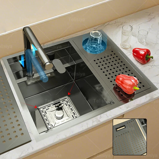 Cup Washer Hidden Sink Stainless Steel Sinks Coffee