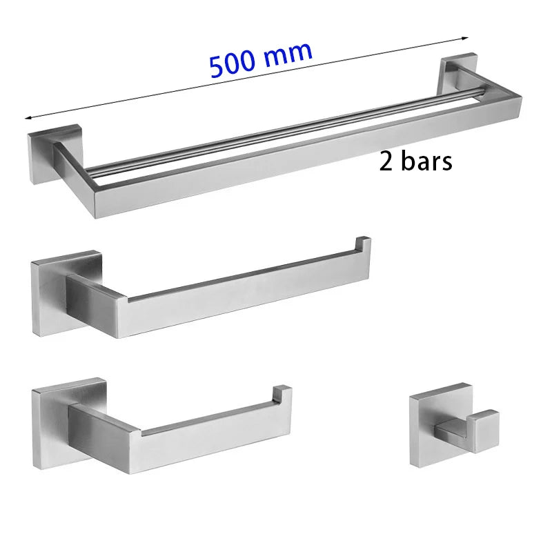 Stainless Steel Bathroom Brushed Nickel Towel Rack Toilet