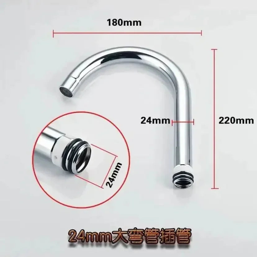 1pc Stainless Steel Sink Faucet Pipe Connection Saving