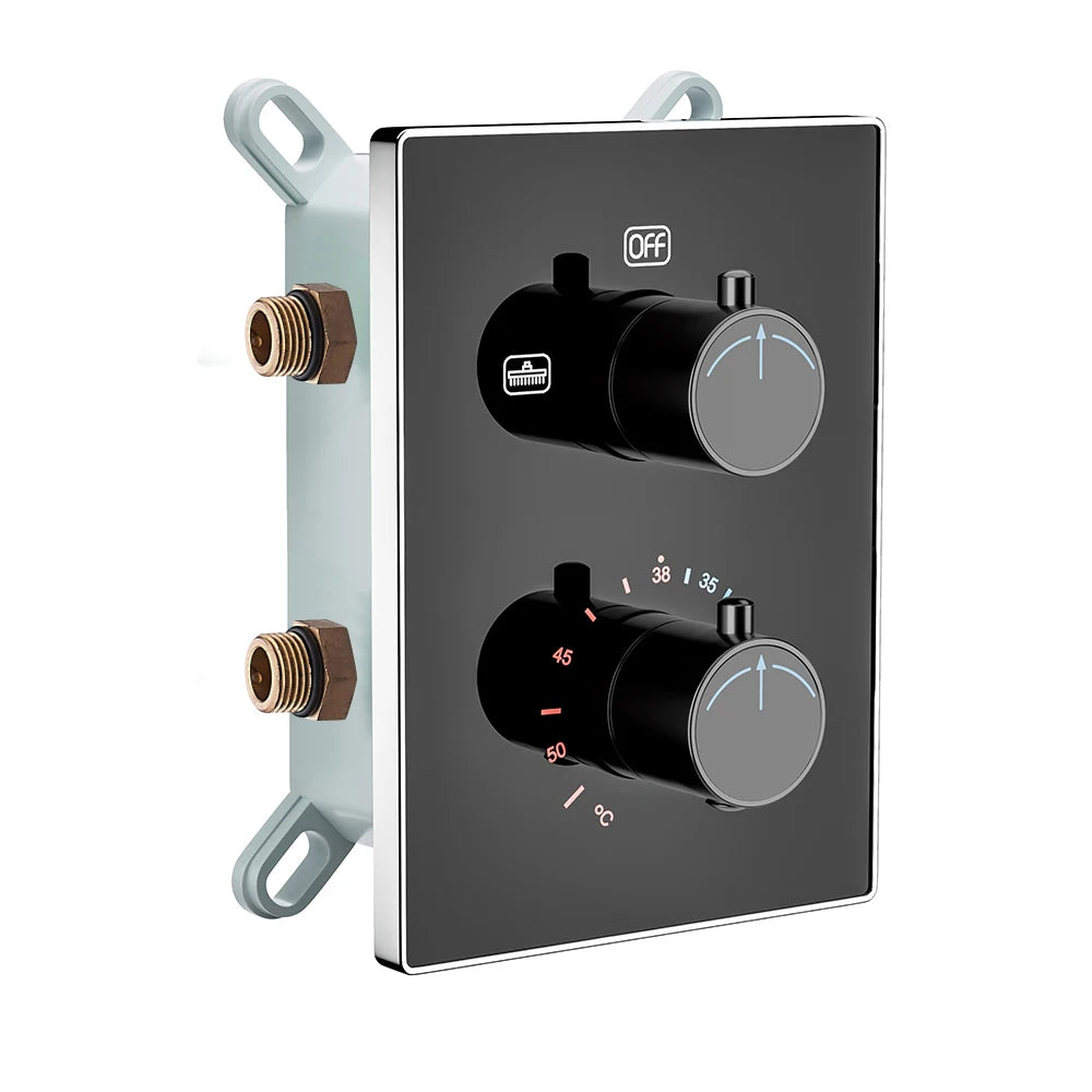 Solid Brass Valve Concealed Thermostat Trim Two Or