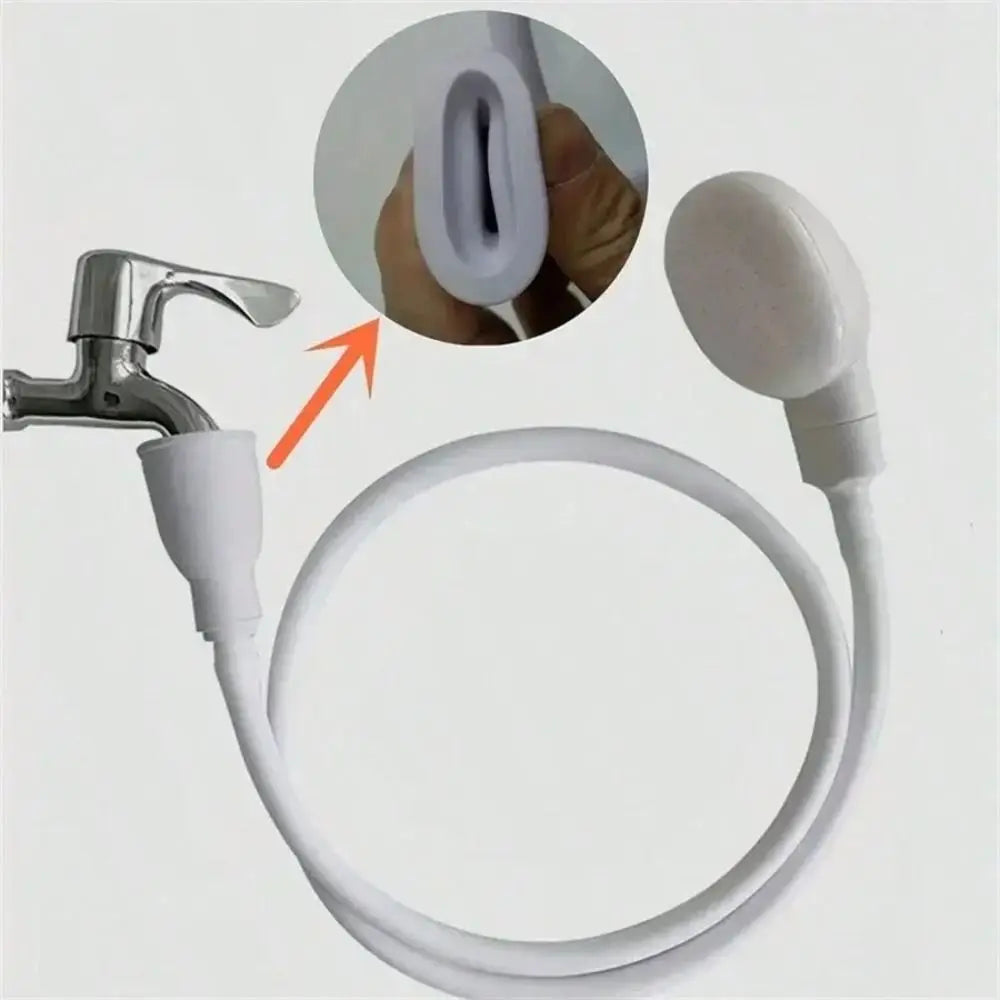 Rubber Hose Universal Sink Spray Extender Shower Head