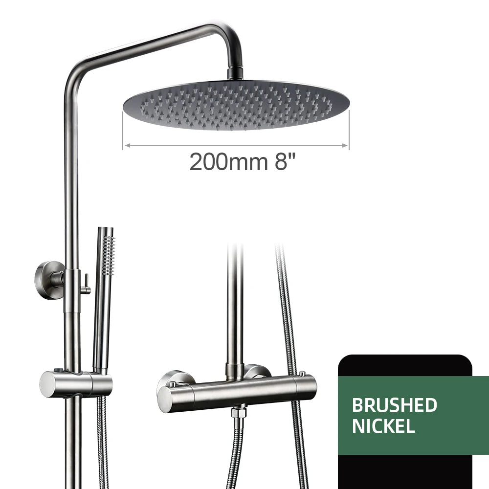 Shower System Thermostatic Shower Faucet Thermostat Bathroom