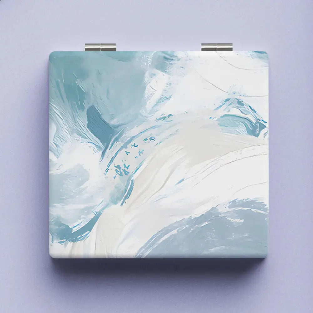 Abstract Painting Double-Sided Makeup Mirror 2x Magnifying