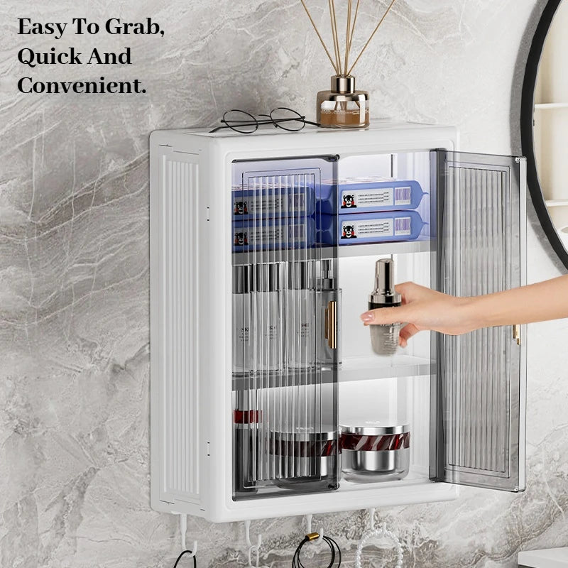 Aesthetic Wall Wine Bathroom Cabinet Perfume Small Modern