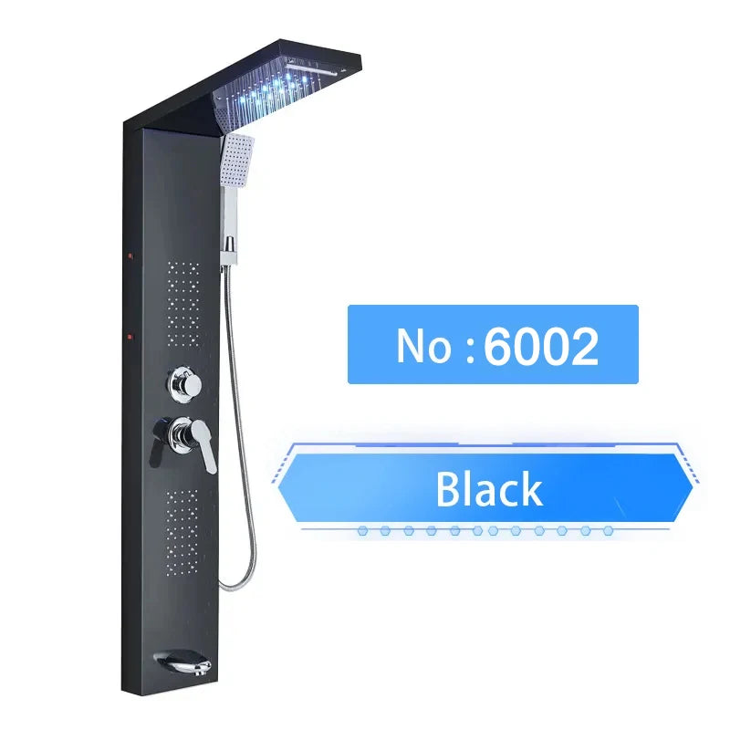 Led Shower Panel Digital Display Shower Faucet System