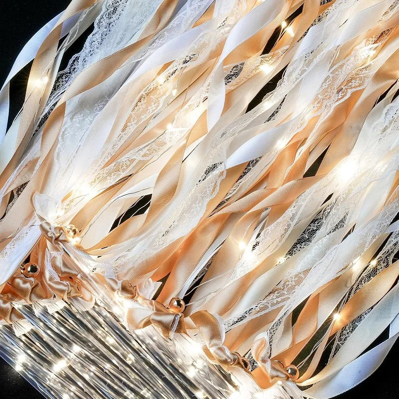 Wedding Ribbon Fairy Wand Light Up Magic Wand