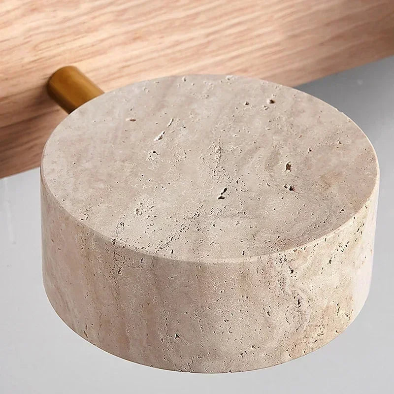 Rotatable Led Vanity Mirror Light Wabi Sabi Travertine