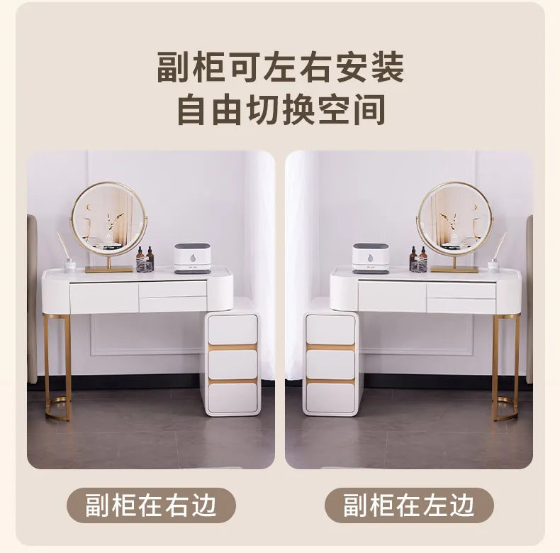 White Modern Vanity Table Living Room Makeup Vanity