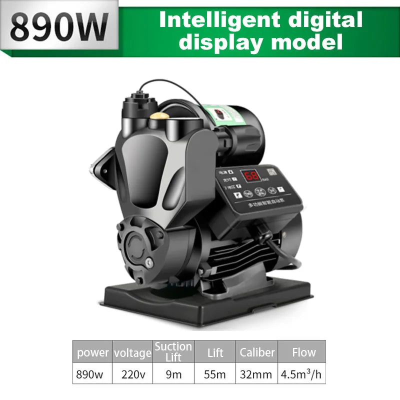220v Digital Display Booster Pump Automatic Tap Water