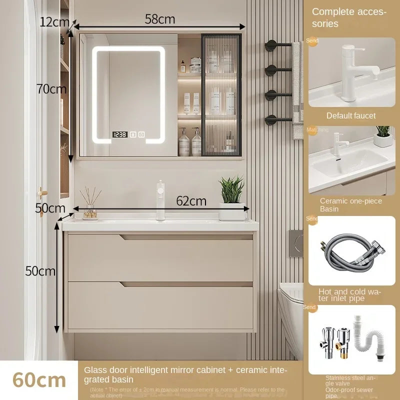 Modern Basin Bathroom Cabinet Combination Sink Minimalist
