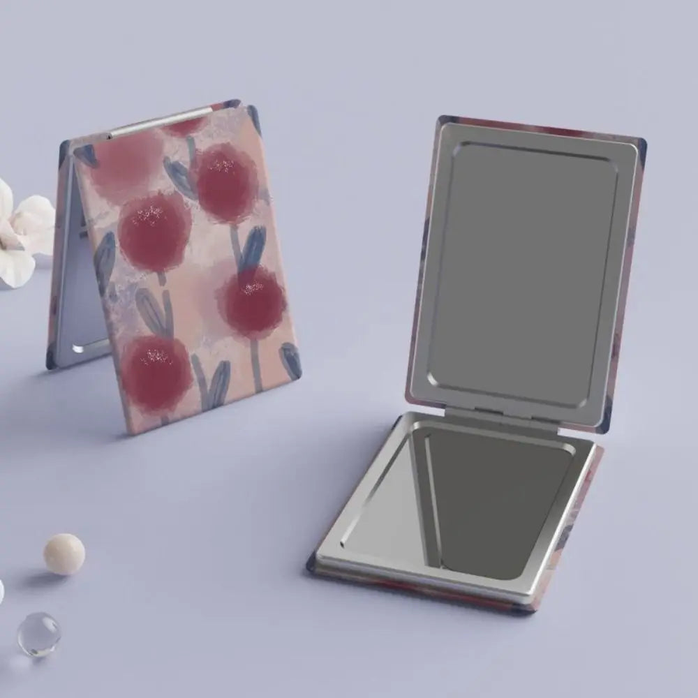 Pu Folding Makeup Mirror Foldable High Definition Foldable