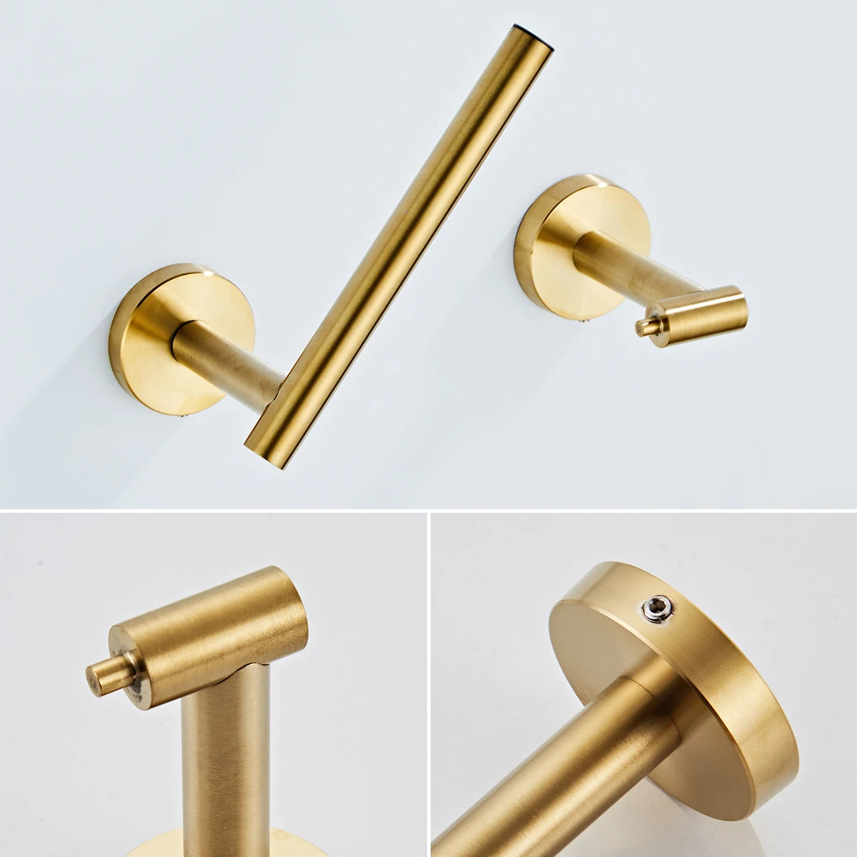 304 Stainless Steel Roll Paper Holder Rotatable Toilet
