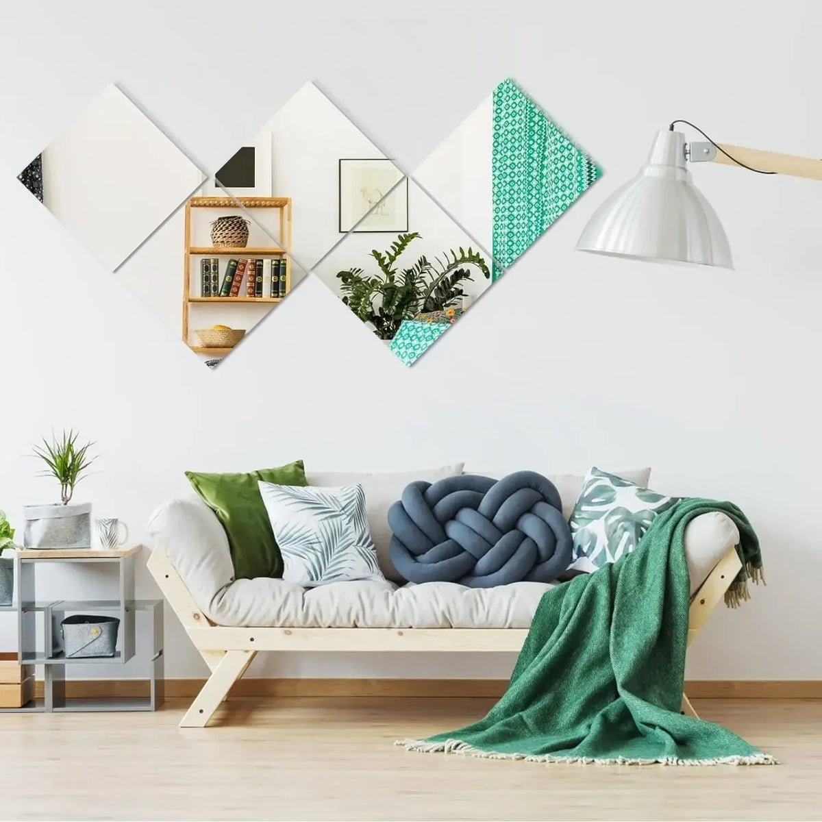 20x20cm Acrylic Flexible Mirror Sheets Mirror Wall Sticker