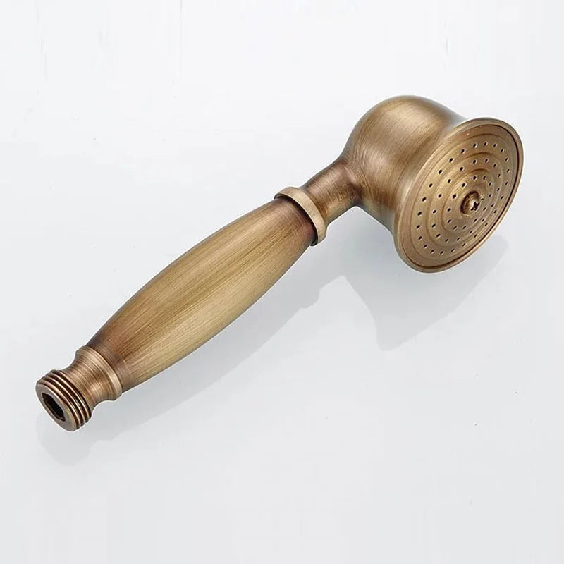 Brass Bathroom Faucet Shower Type Head Antique Brass