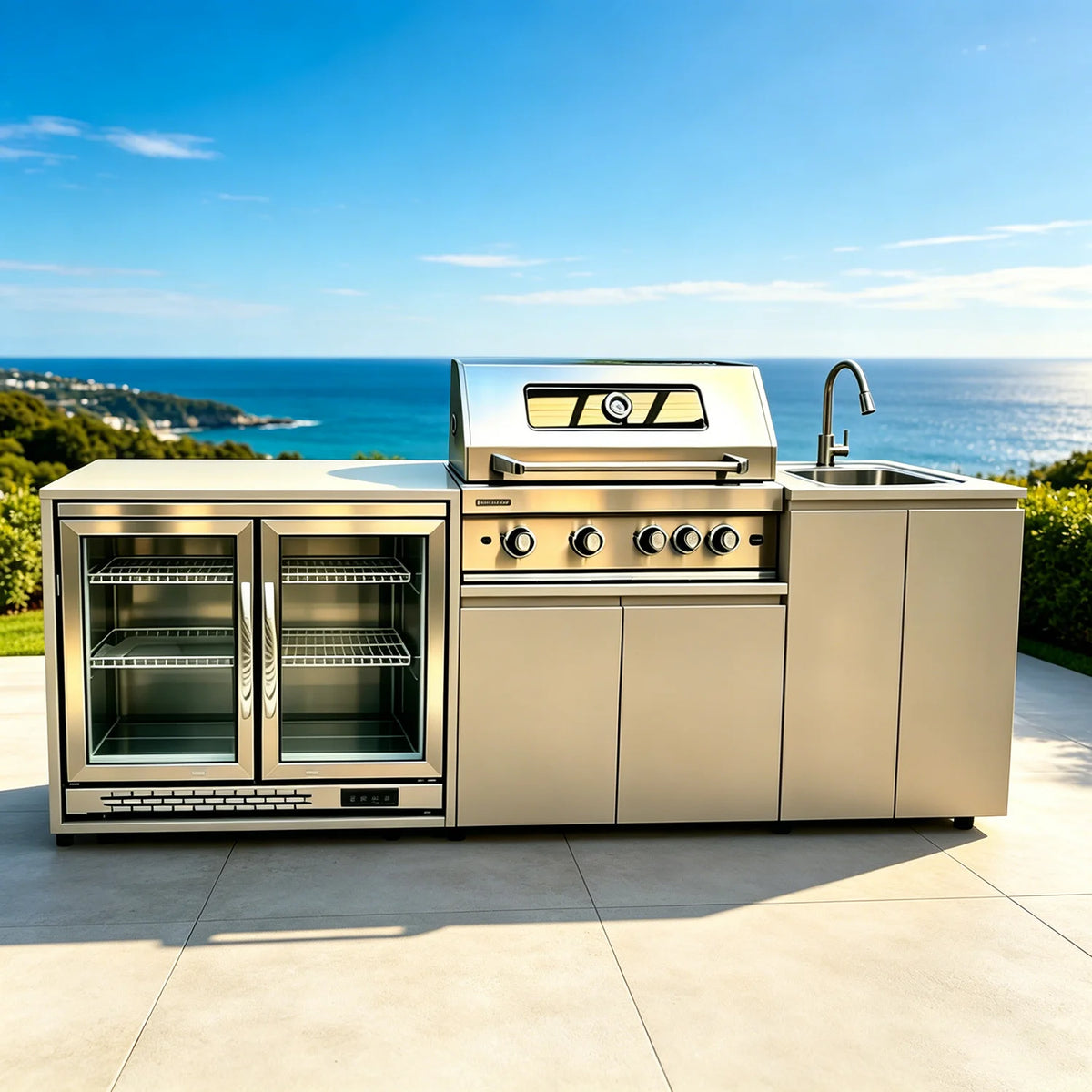 Full Outdoor Grill Sink & Modern Outdoor Kitchens