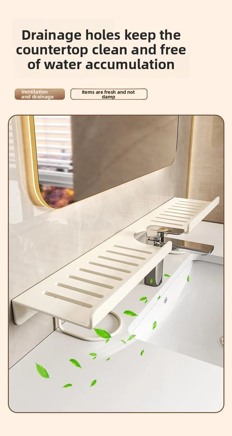 No Drill Stainless Steel Sink Organizer Wall Mounted