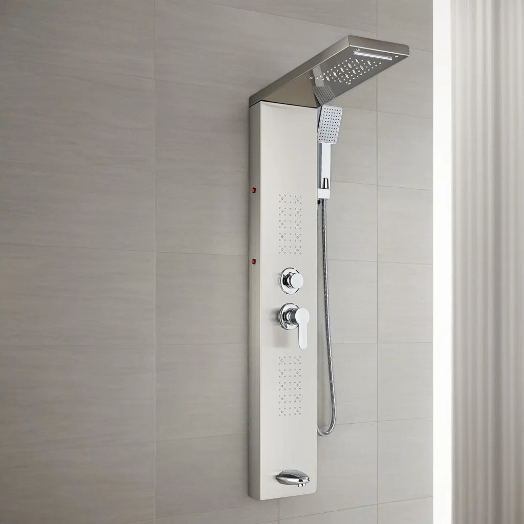 Kemaidi Shower Panel Bathroom Shower Tower W/ Led