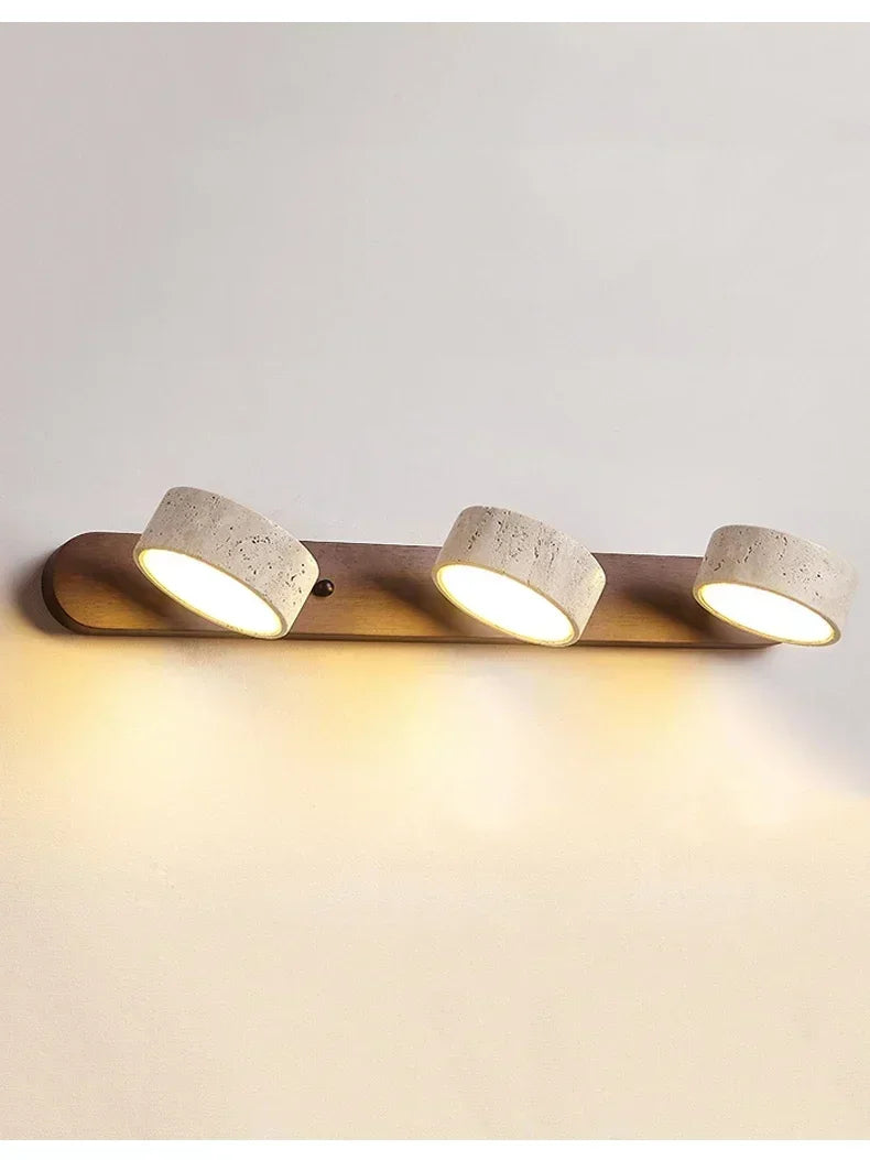 Spanish Natural Limestone Double-Sided Wall Lamp Creative