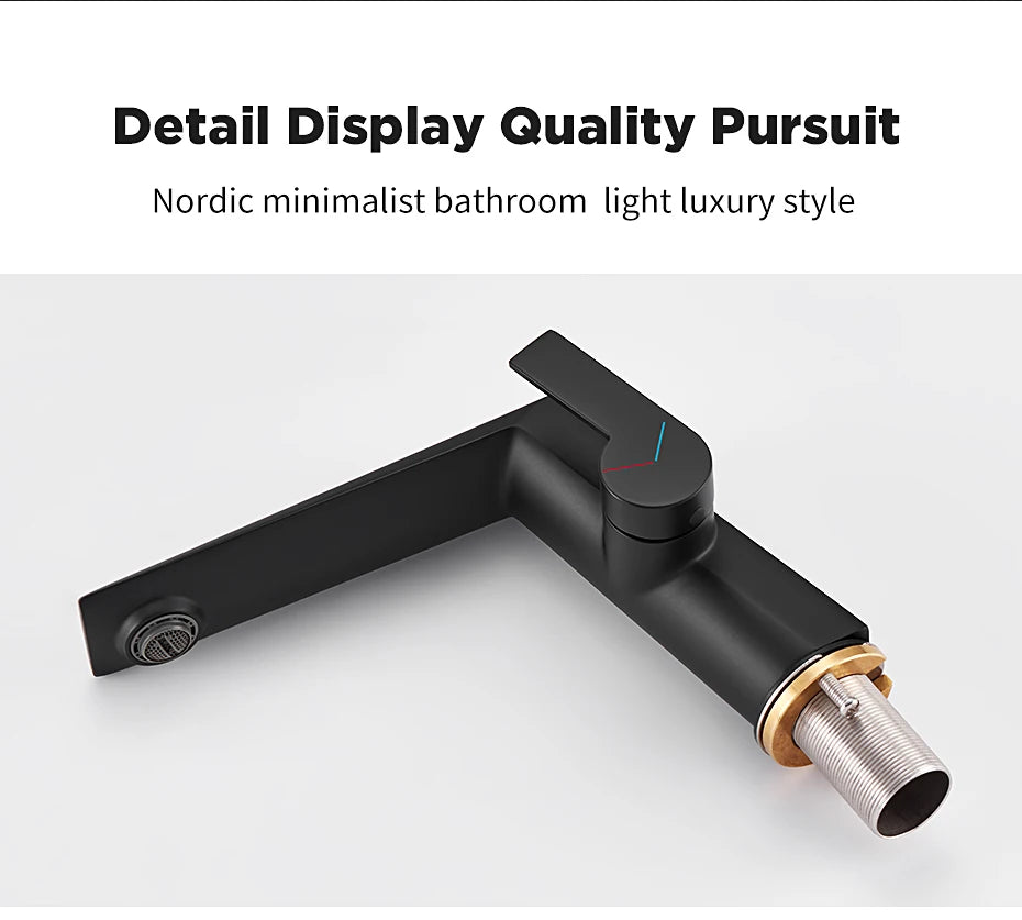 Basin Faucet Black Torneiras Bathroom Sink Faucet Handle