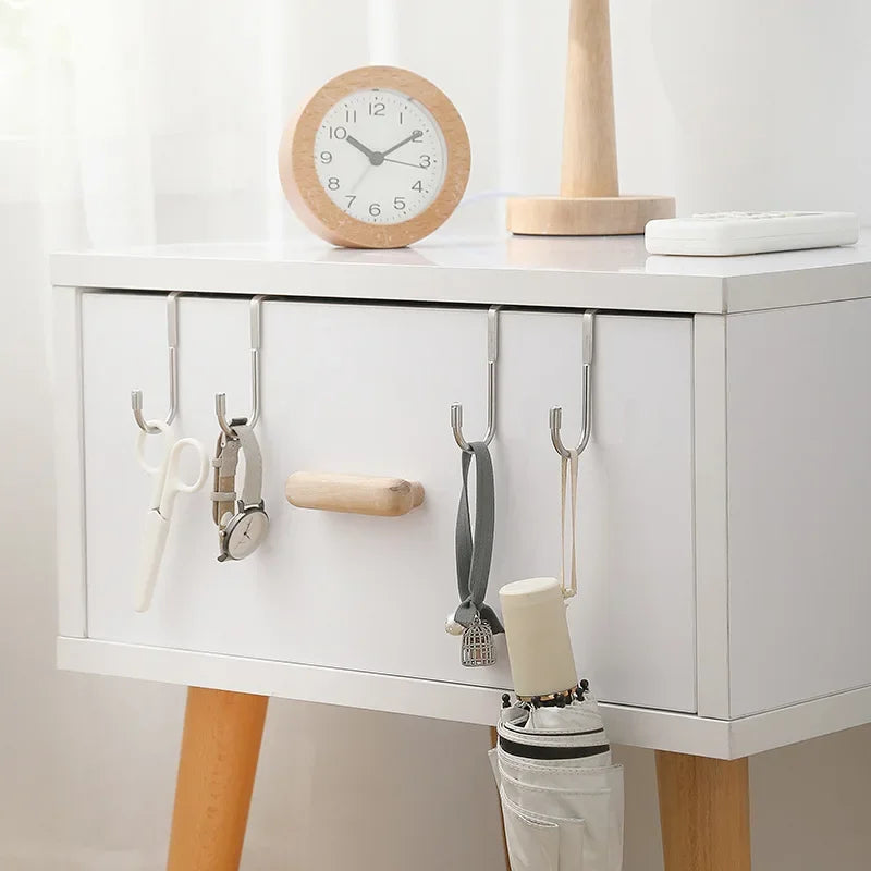 Stainless Steel Hook Double S-Shape Hook Punching Bathroom