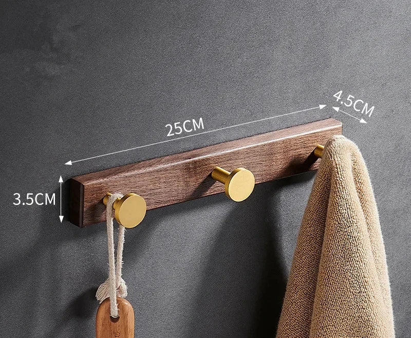 Tuqiu Robe Hook Clothes Hook Towel Hanger Wood