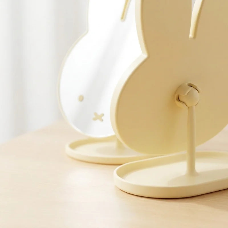 Kawaii Miffy Rabbit Shaped Makeup Mirror 360 Rotating