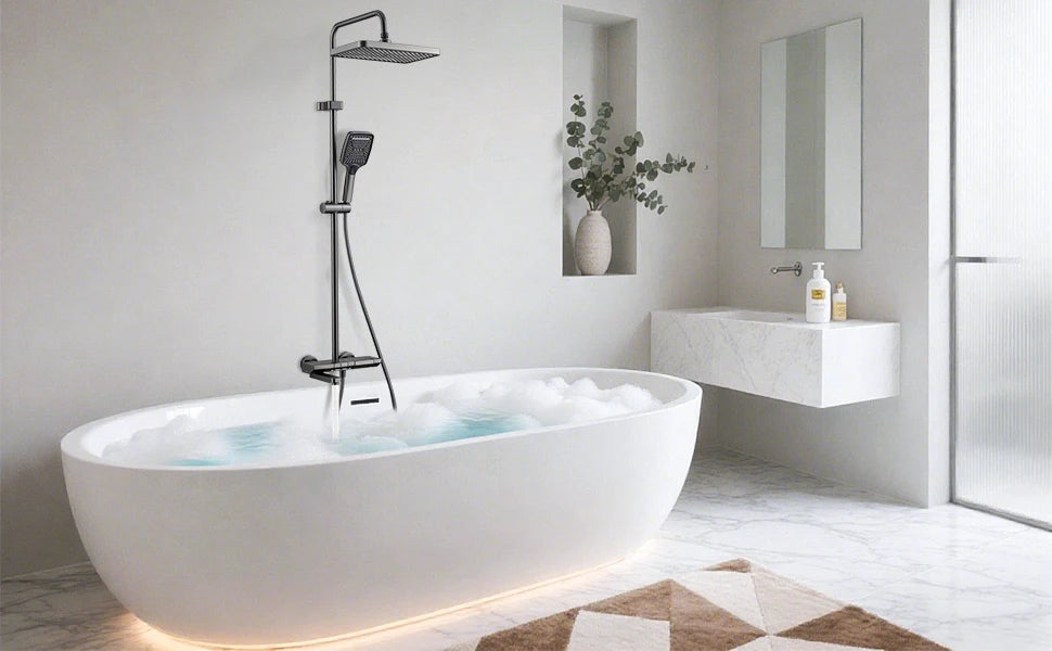 Bathroom Faucet Foldable Spout 180 Swivel Spout Showerhead