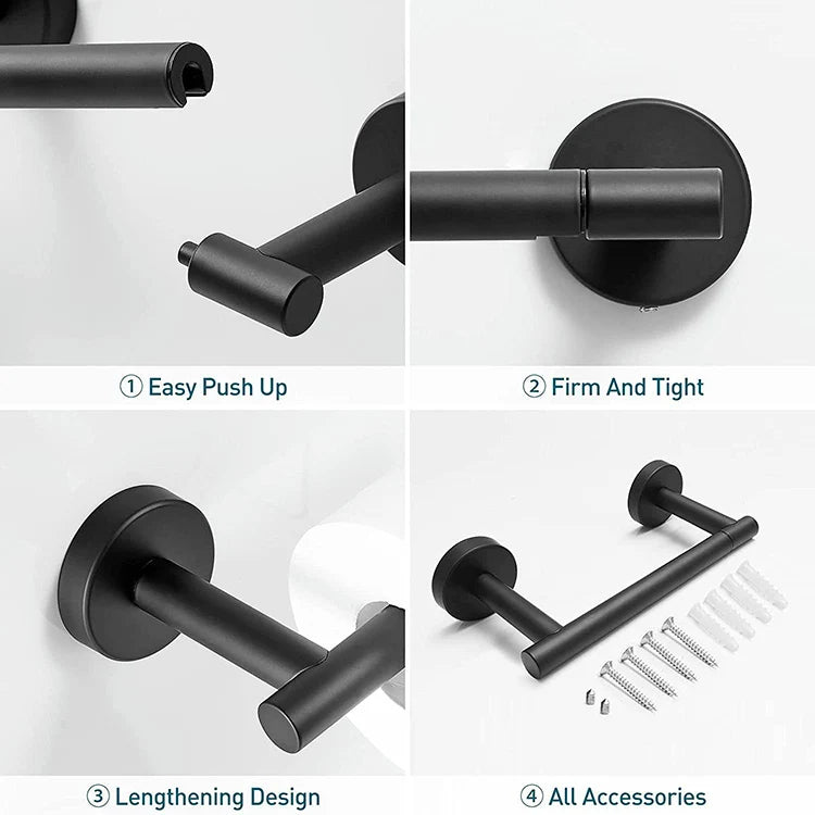 Stainless Steel Toilet Paper Holder Wall Mounted Toilet