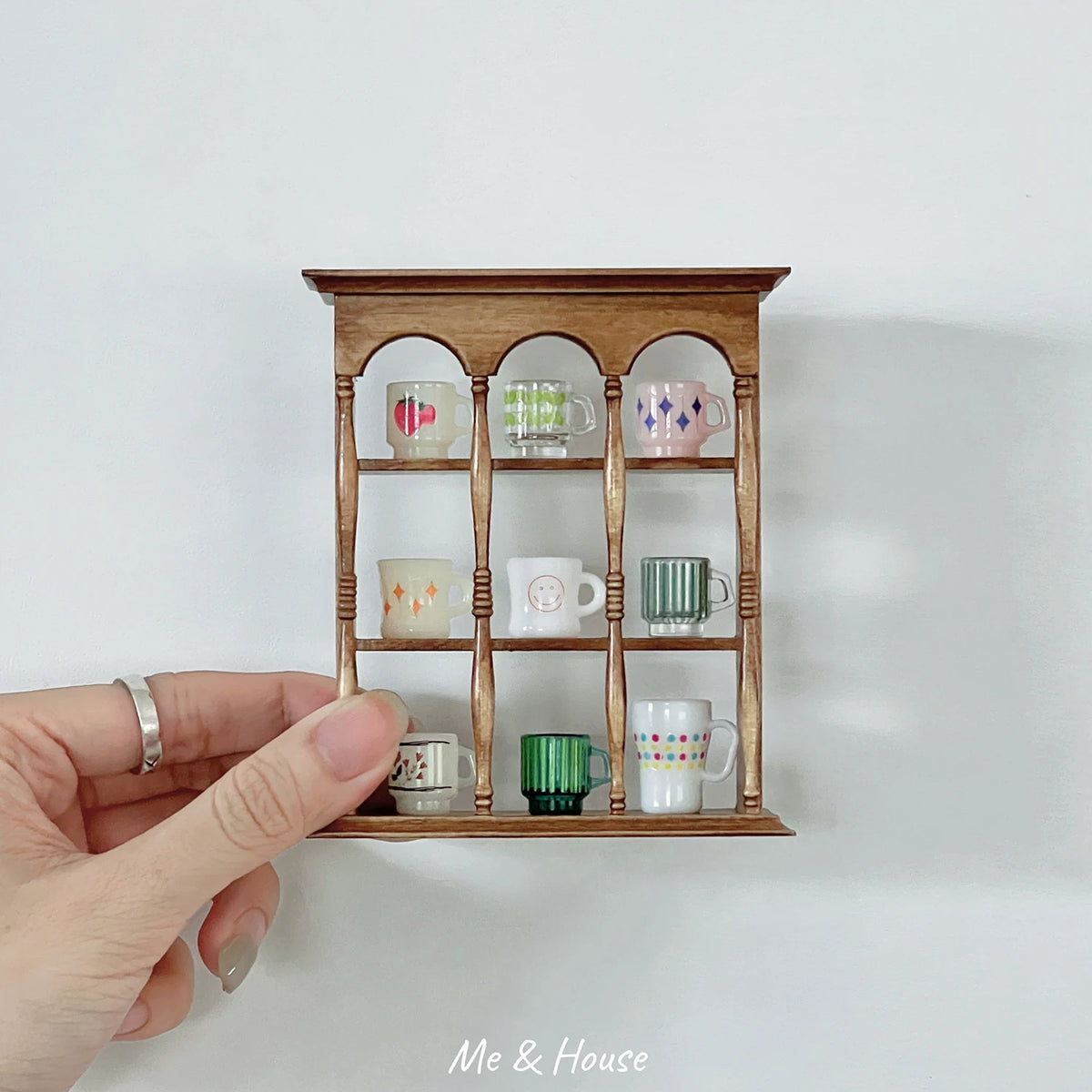 1/6 Dollhouse Miniature Furniture Wooden Shelf Cabinet Sink