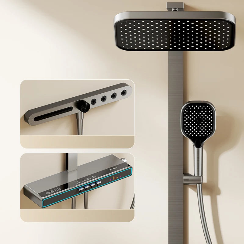 Chrome Piano Digital Bathroom Shower Cold Digital Bathroom