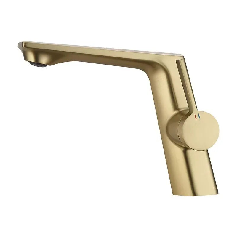 Modern Bathroom Sink Faucet Brass White Or Brushed