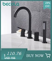 3pcs Golden Bathroom Basin Faucet Crystal Handle Widespread