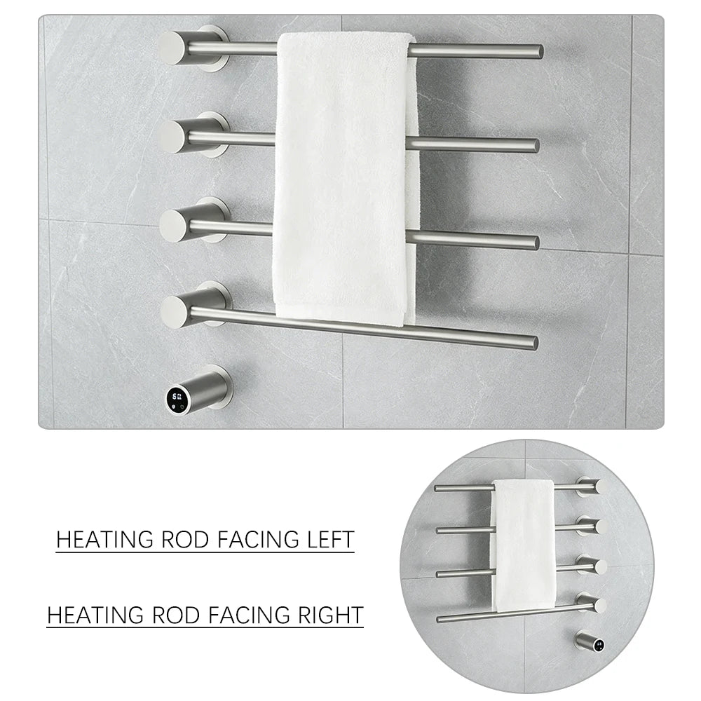 Bathroom Concealed Heated Towel Rail Towel Warmer Heated