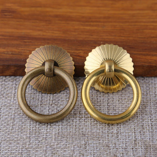 Chinese Medicine Cabinet Circular Ring Tea Can Pull