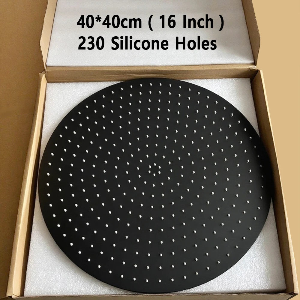 Square Round 16/20/24 Inch Bathroom Shower Head Ultra-Thin