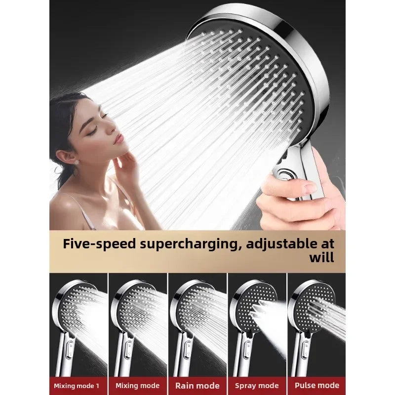 Boosting Showerhead Shower Super Strong Shower Faucet Bathroom