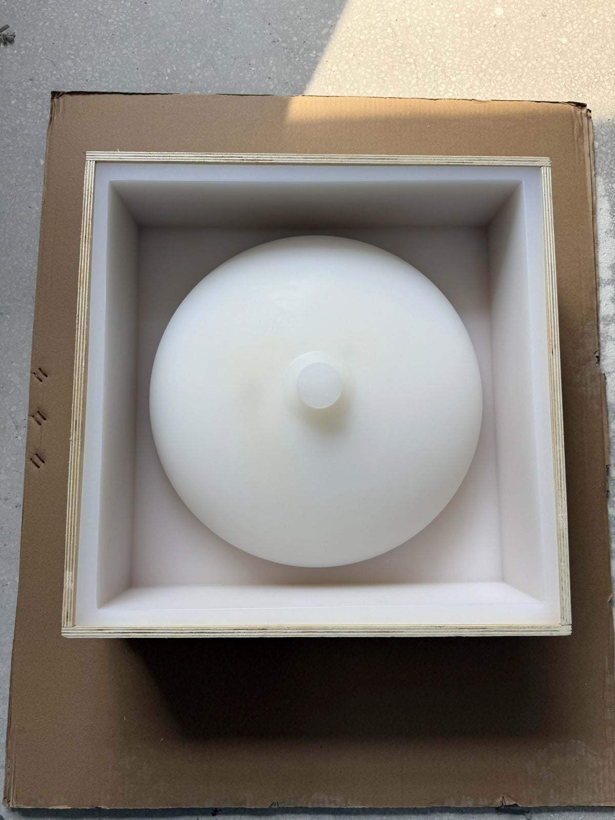 Circular Concrete Sink Silicone Mold Bathroom Square Sink