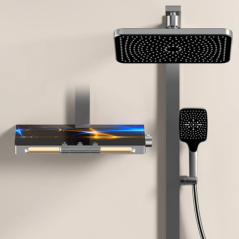 Chrome Piano Digital Bathroom Shower Cold Digital Bathroom