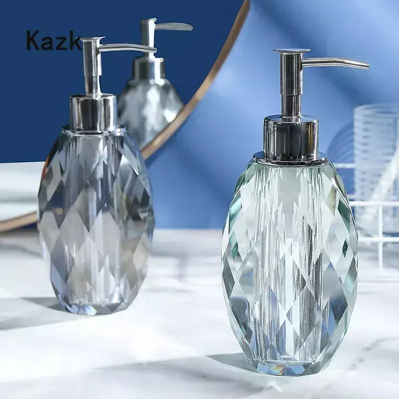 Light Luxury Crystal Bathroom Crystal Transparent Soap Dispenser