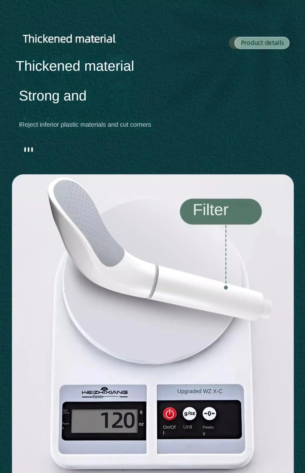 Booster Shower Head Filter Low Water Pressure Handheld