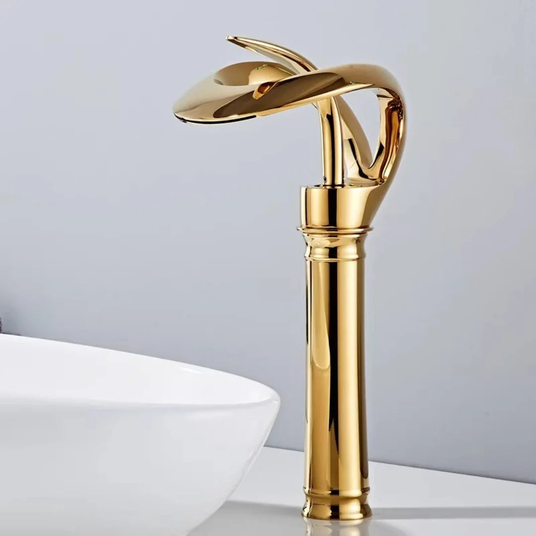 Brushed Gold Bathroom Faucet Brass Rose Gold Bathroom