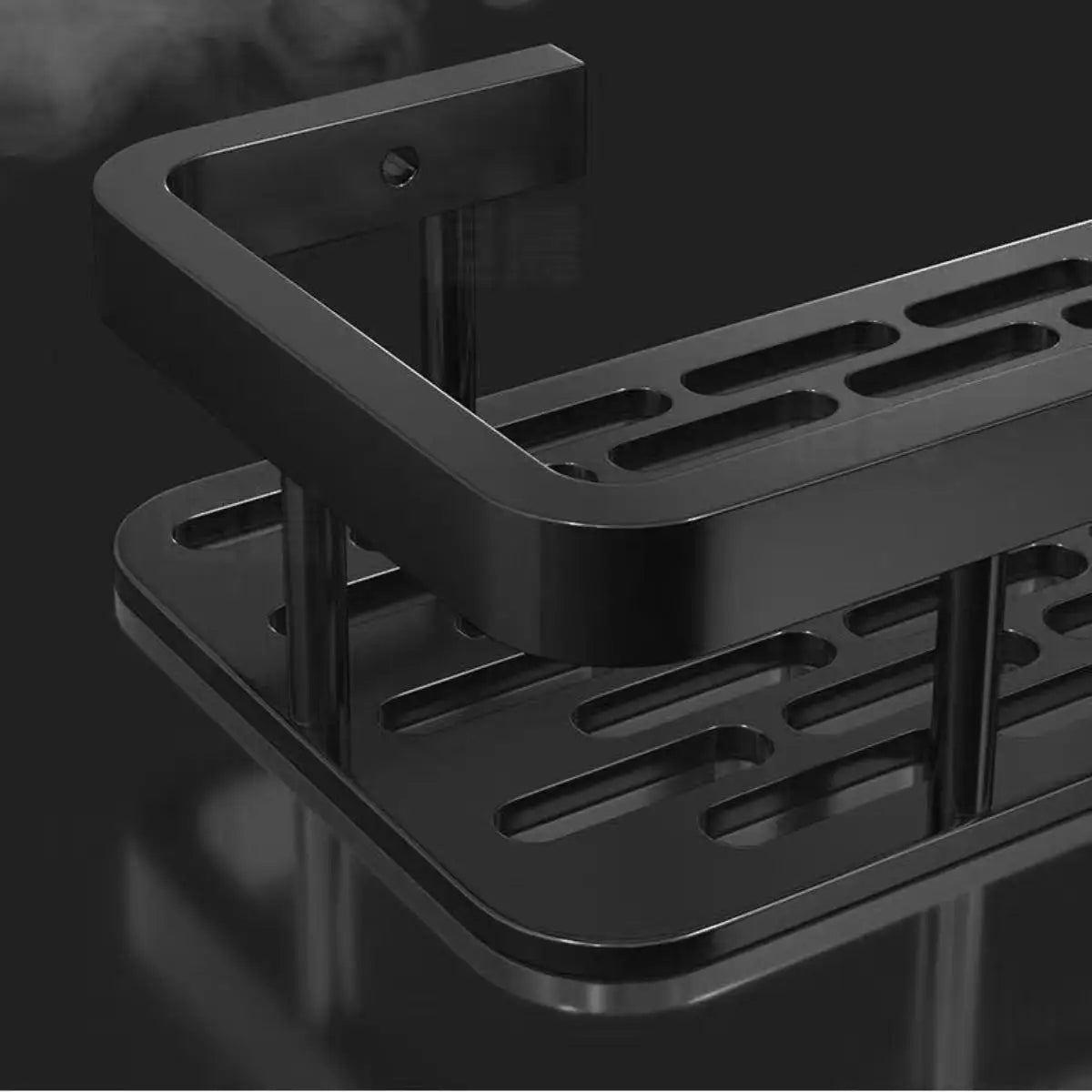 2pcs Bathroom Shelf Storage Organizer Abs Shampoo Rack