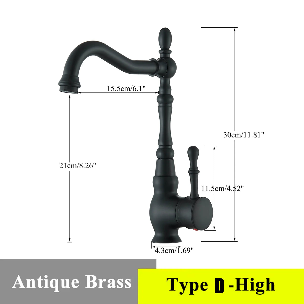 Luxury Retro Bathroom Sink Faucet Antique Brass Basin