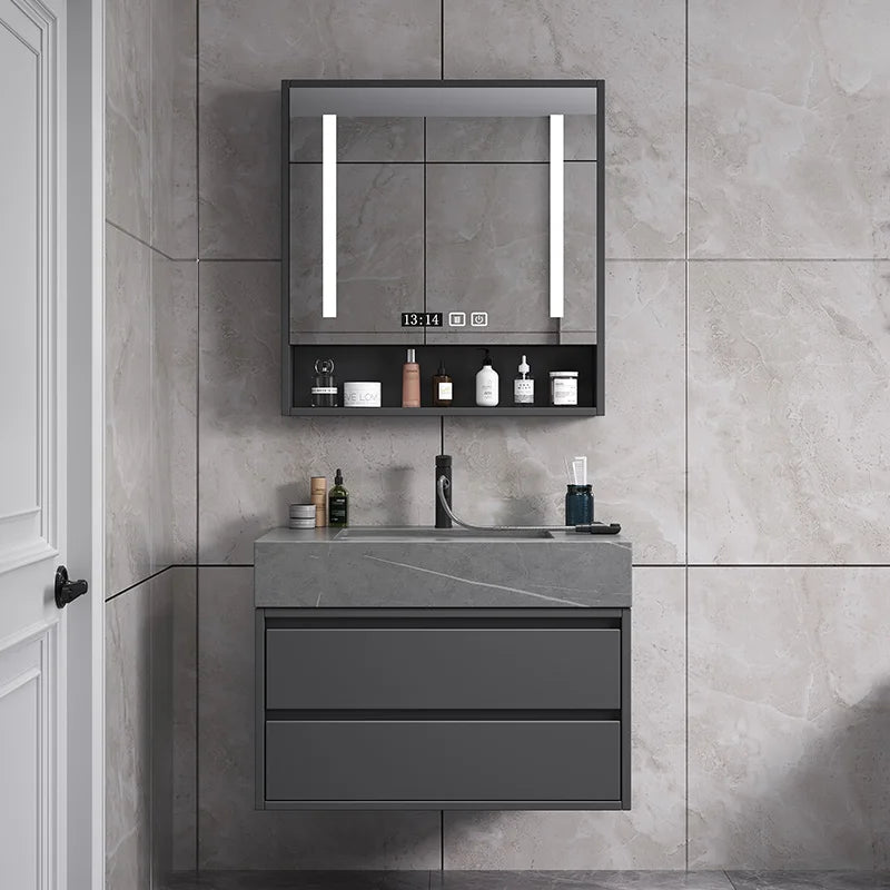 Washbasin Floor Bathroom Cabinets Vintage Drawer Light Toilet