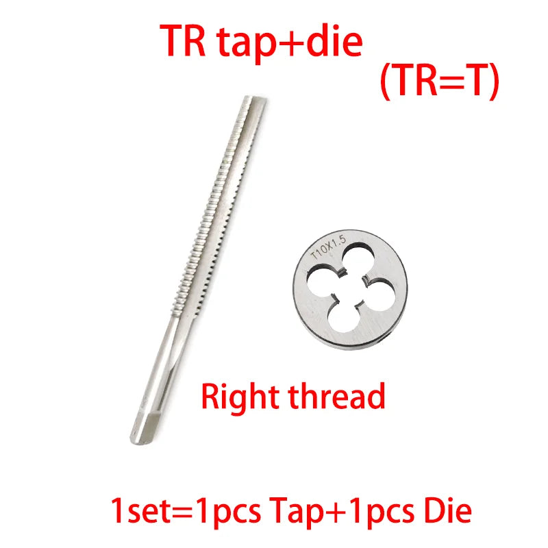 1set Left/Right Trapezoid Taps Round Die Tr 10