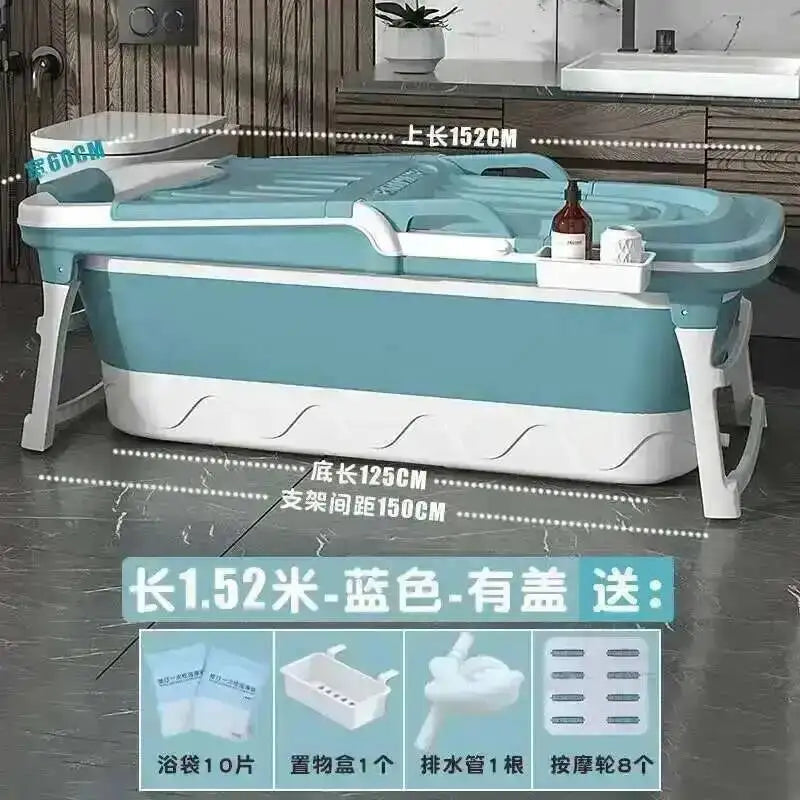 Tub Bathtubs Adult Folding Bathtub Foaming Simple Adult