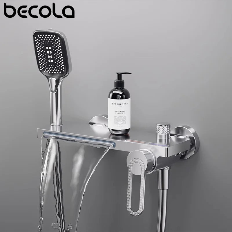 Bathtub Shower Faucet Handle Spout Mixer Tap Hand