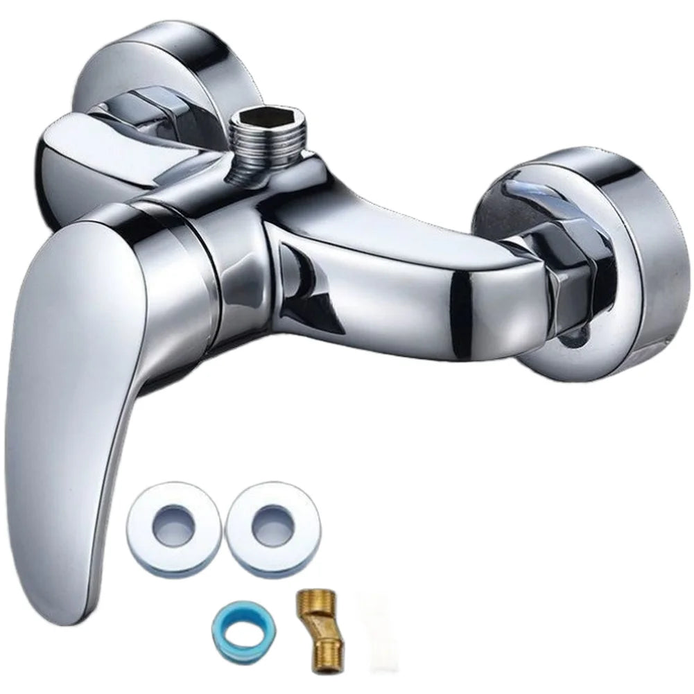 Zinc Alloy Shower Mixer Tap Wall Mounted Bathroom