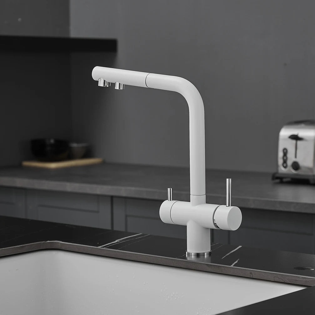 Brushed Nickel Pull Out Filter Faucets Quality Brass