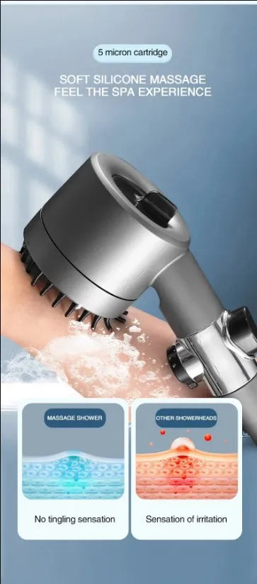 High Pressurized Filter Shower Head 3-Mode Adjustable Spray
